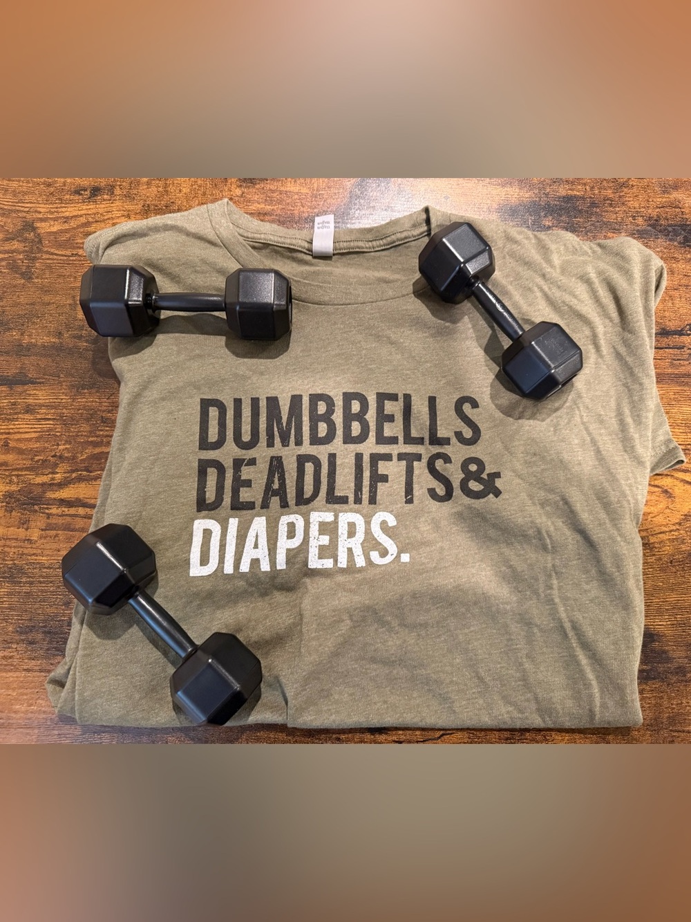 Dad and Baby Weight Lifting Gear